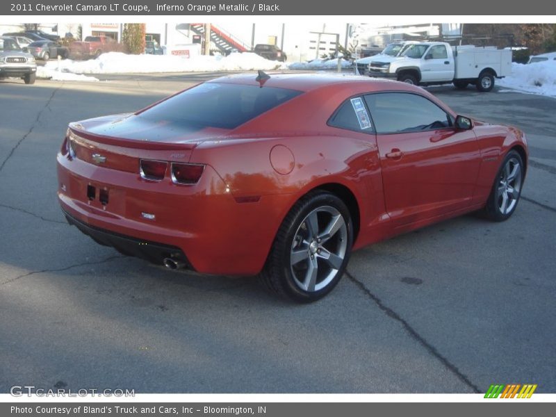 Inferno Orange Metallic / Black 2011 Chevrolet Camaro LT Coupe