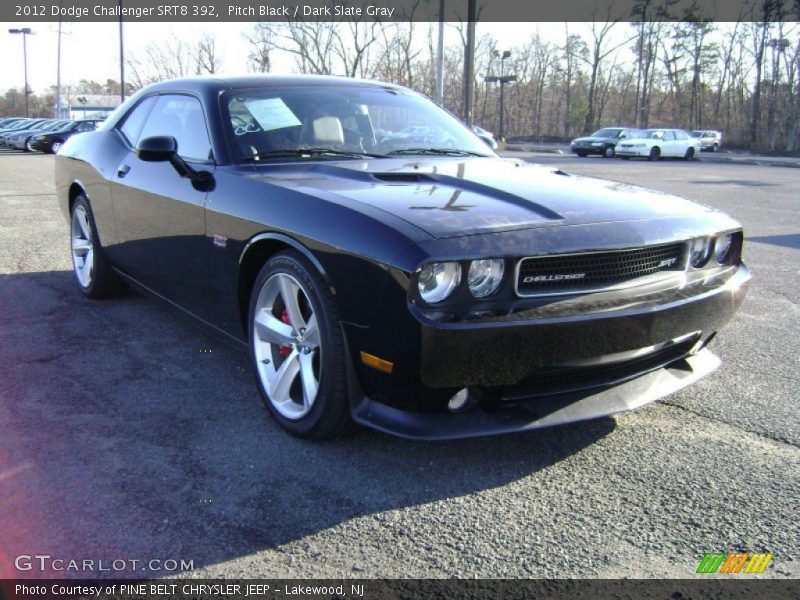 Pitch Black / Dark Slate Gray 2012 Dodge Challenger SRT8 392