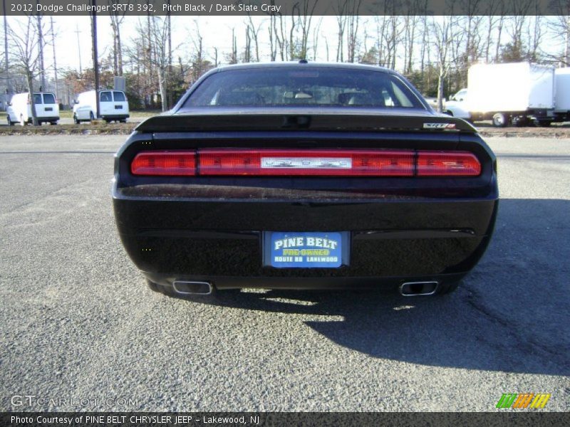 Pitch Black / Dark Slate Gray 2012 Dodge Challenger SRT8 392