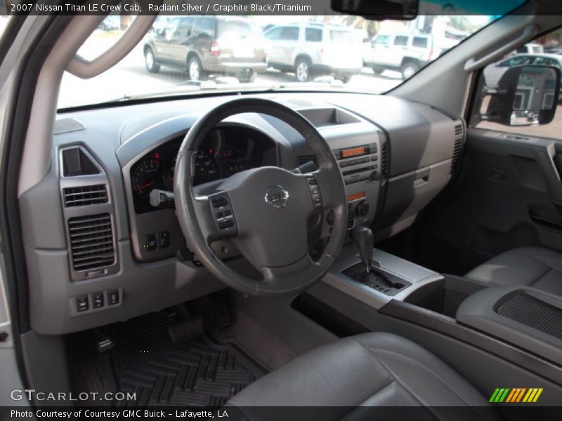 Radiant Silver / Graphite Black/Titanium 2007 Nissan Titan LE Crew Cab