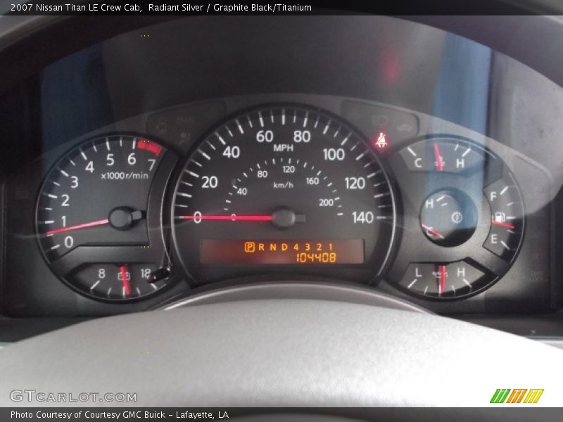 Radiant Silver / Graphite Black/Titanium 2007 Nissan Titan LE Crew Cab