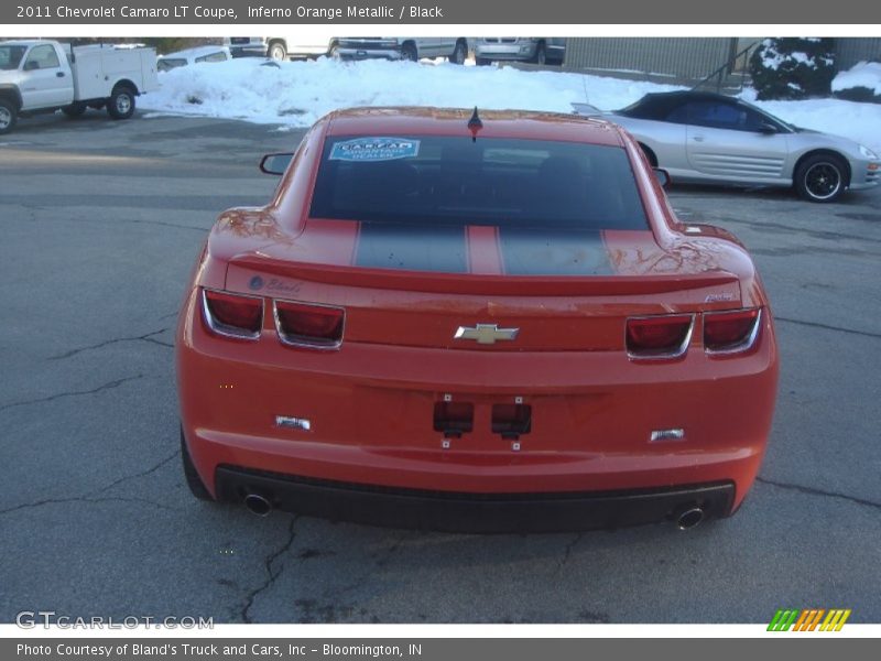 Inferno Orange Metallic / Black 2011 Chevrolet Camaro LT Coupe