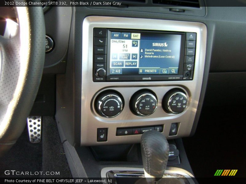 Pitch Black / Dark Slate Gray 2012 Dodge Challenger SRT8 392