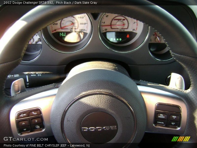 Pitch Black / Dark Slate Gray 2012 Dodge Challenger SRT8 392