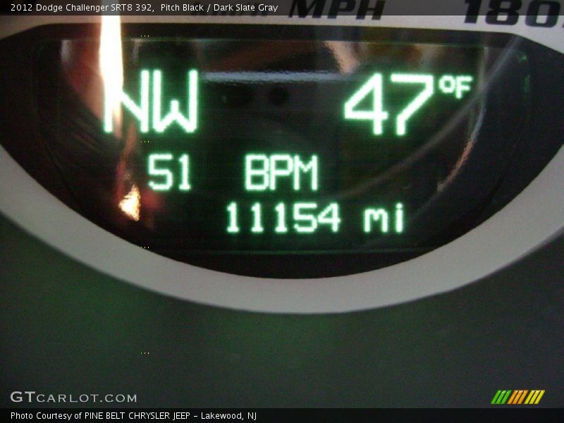 Pitch Black / Dark Slate Gray 2012 Dodge Challenger SRT8 392