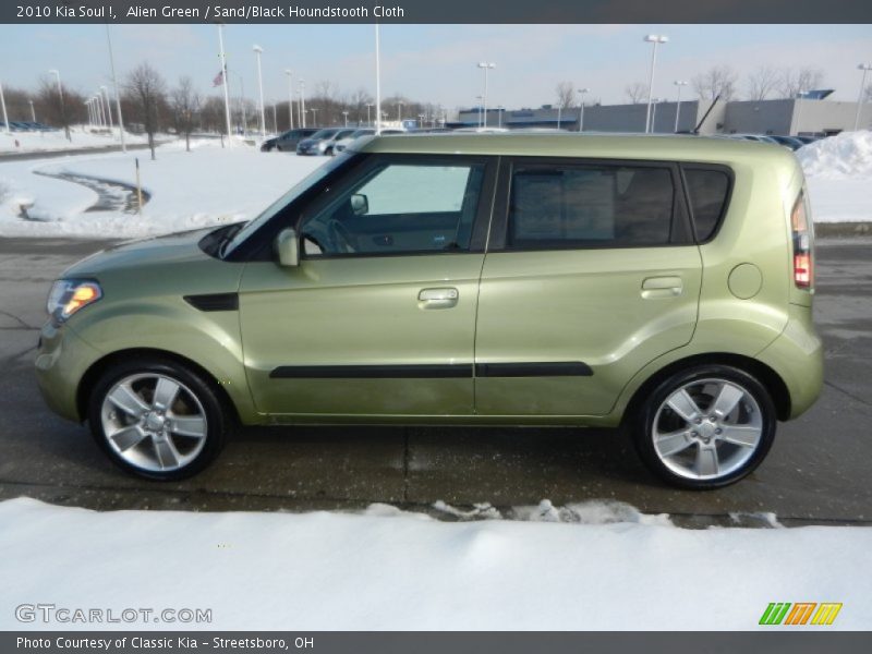 Alien Green / Sand/Black Houndstooth Cloth 2010 Kia Soul !