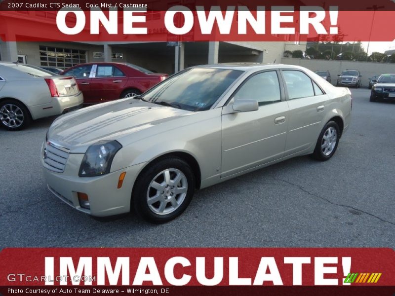 Gold Mist / Cashmere 2007 Cadillac CTS Sedan