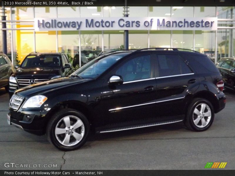 Black / Black 2010 Mercedes-Benz ML 350 4Matic