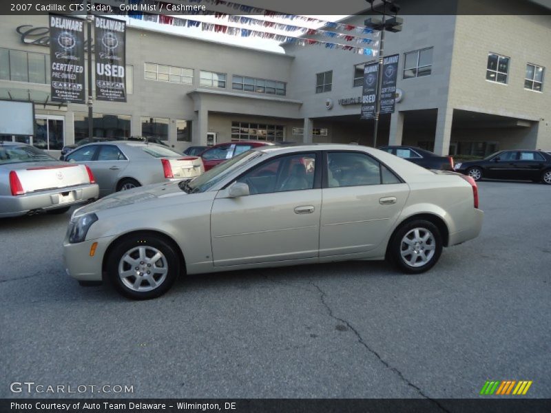 Gold Mist / Cashmere 2007 Cadillac CTS Sedan