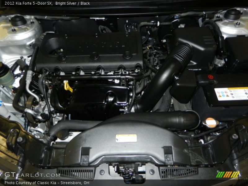 Bright Silver / Black 2012 Kia Forte 5-Door SX