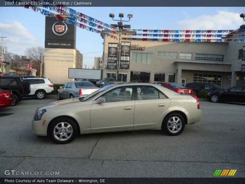 Gold Mist / Cashmere 2007 Cadillac CTS Sedan