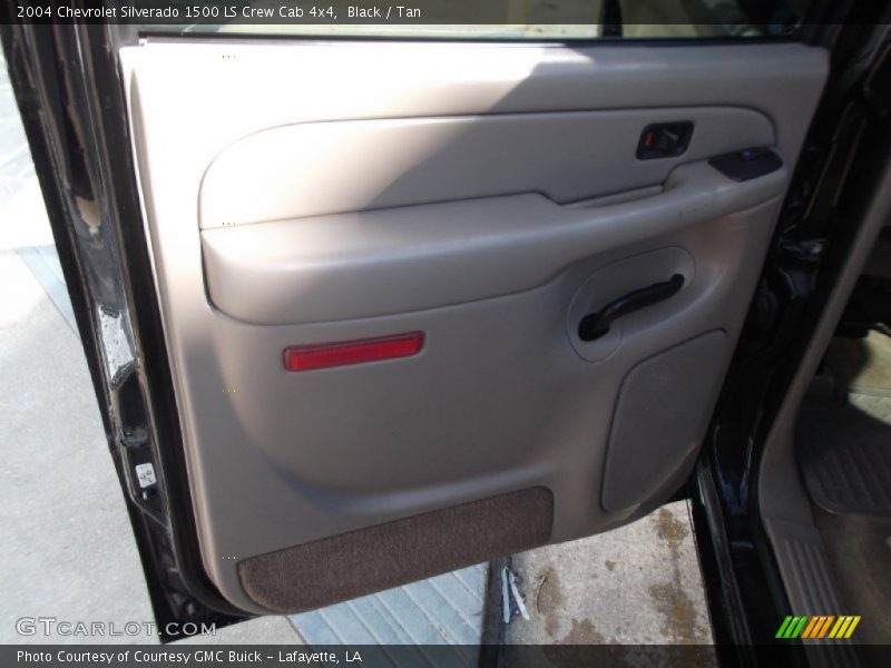 Black / Tan 2004 Chevrolet Silverado 1500 LS Crew Cab 4x4