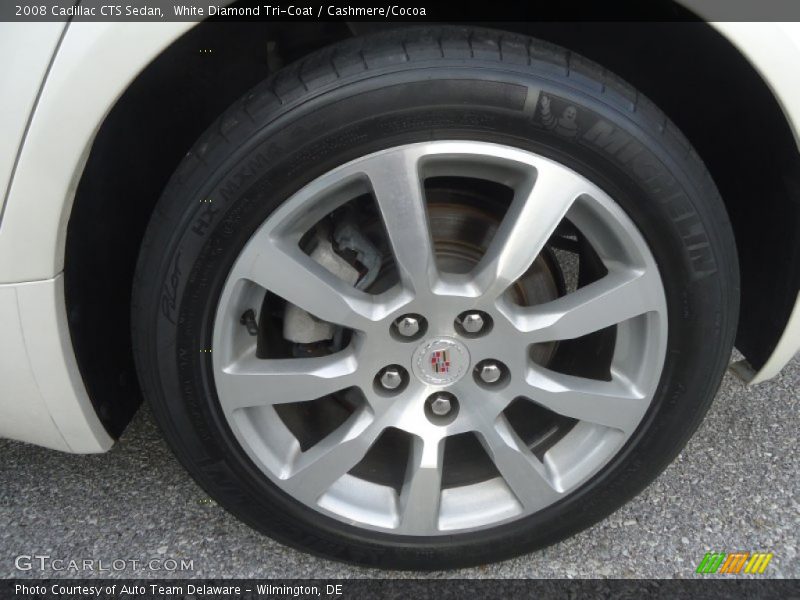 White Diamond Tri-Coat / Cashmere/Cocoa 2008 Cadillac CTS Sedan