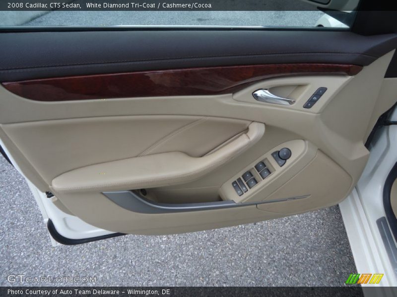 White Diamond Tri-Coat / Cashmere/Cocoa 2008 Cadillac CTS Sedan