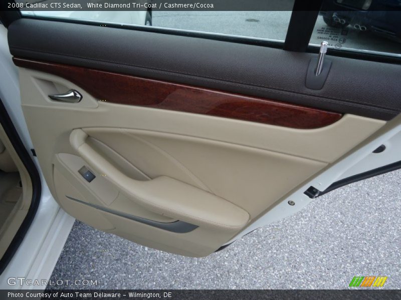 White Diamond Tri-Coat / Cashmere/Cocoa 2008 Cadillac CTS Sedan