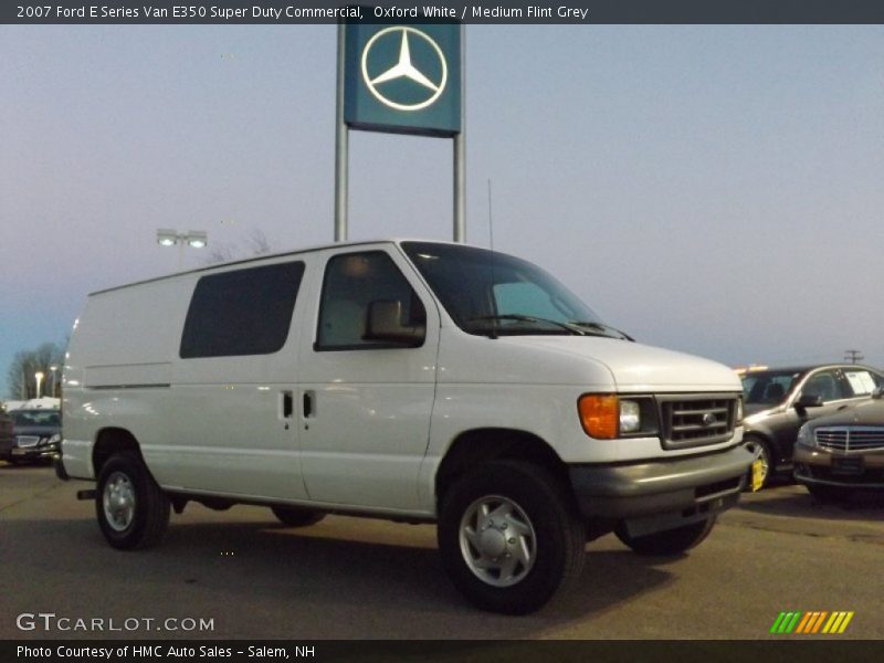 Oxford White / Medium Flint Grey 2007 Ford E Series Van E350 Super Duty Commercial
