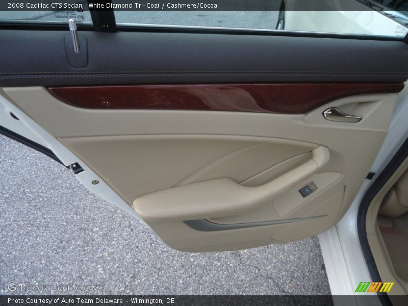 White Diamond Tri-Coat / Cashmere/Cocoa 2008 Cadillac CTS Sedan