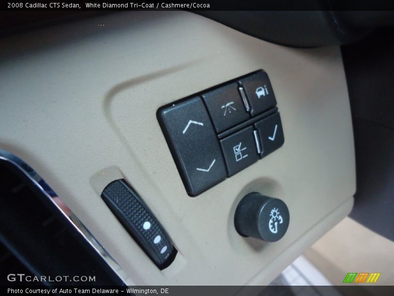 White Diamond Tri-Coat / Cashmere/Cocoa 2008 Cadillac CTS Sedan
