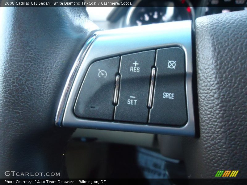 White Diamond Tri-Coat / Cashmere/Cocoa 2008 Cadillac CTS Sedan