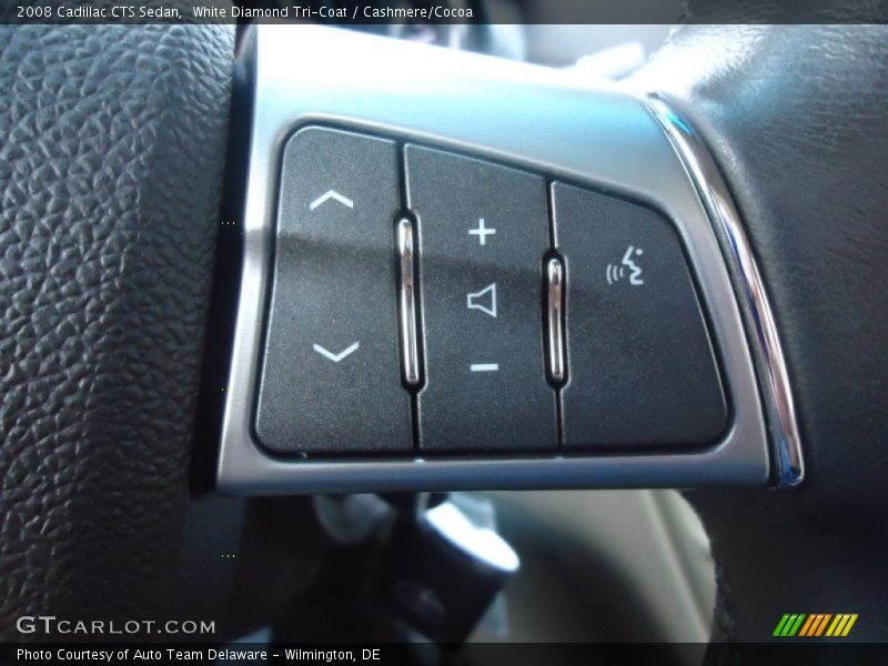 White Diamond Tri-Coat / Cashmere/Cocoa 2008 Cadillac CTS Sedan