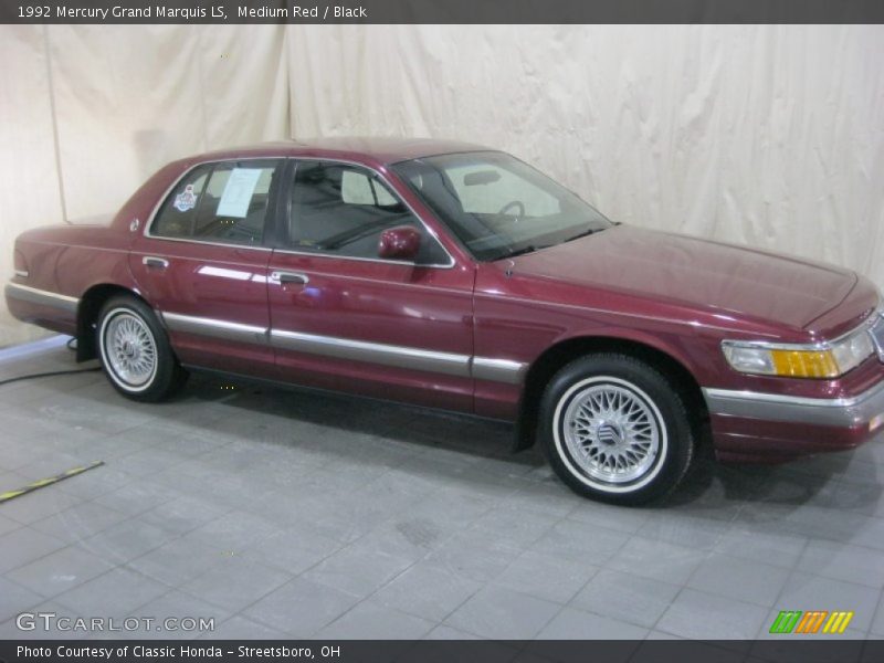 Medium Red / Black 1992 Mercury Grand Marquis LS