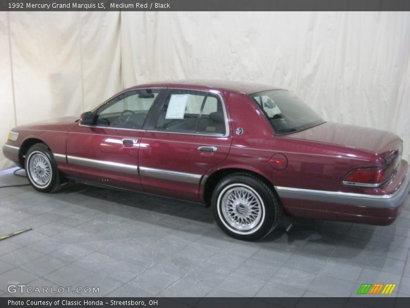 Medium Red / Black 1992 Mercury Grand Marquis LS