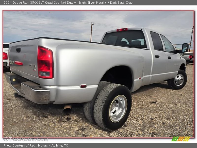  2004 Ram 3500 SLT Quad Cab 4x4 Dually Bright Silver Metallic