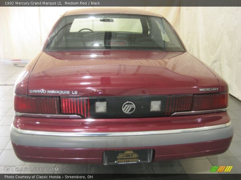 Medium Red / Black 1992 Mercury Grand Marquis LS
