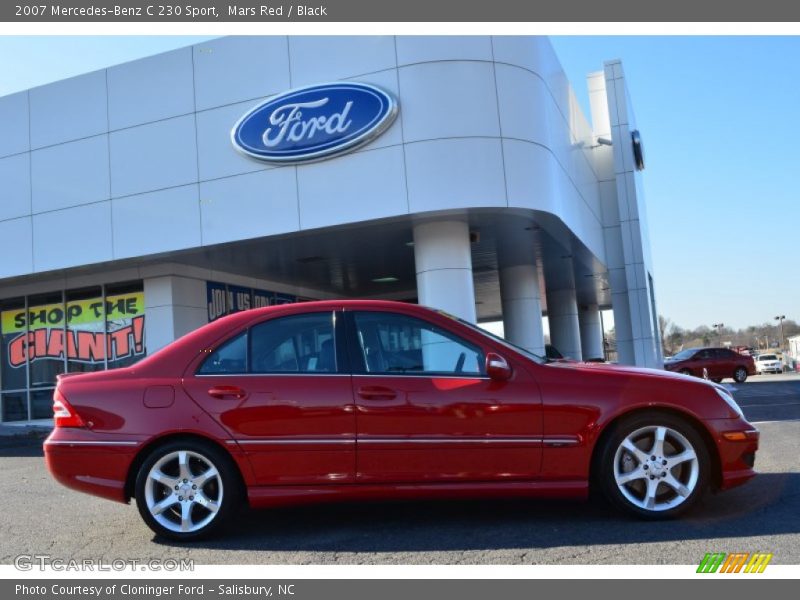 Mars Red / Black 2007 Mercedes-Benz C 230 Sport