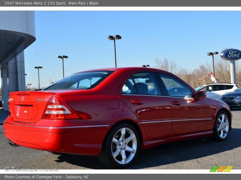 Mars Red / Black 2007 Mercedes-Benz C 230 Sport