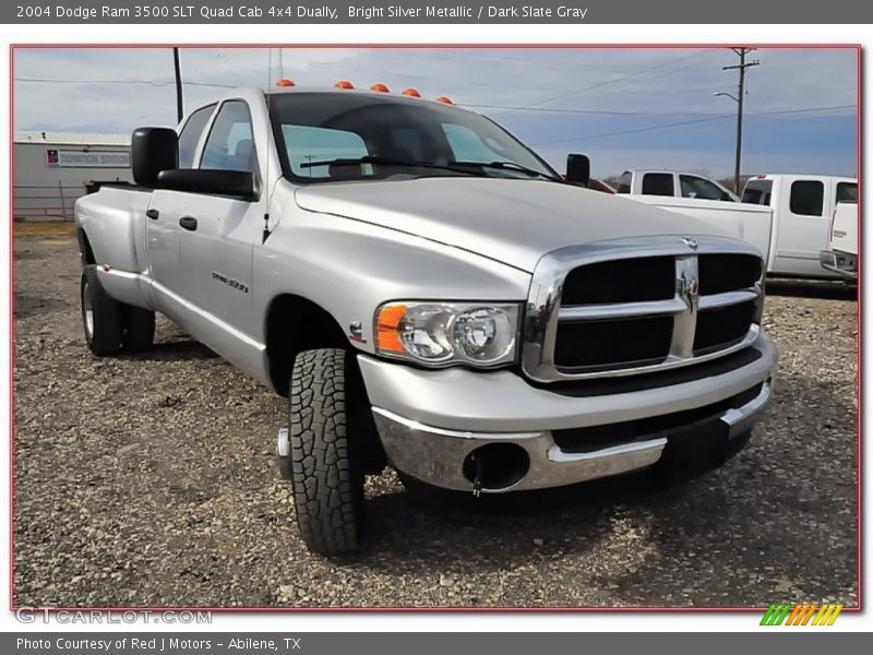 Front 3/4 View of 2004 Ram 3500 SLT Quad Cab 4x4 Dually
