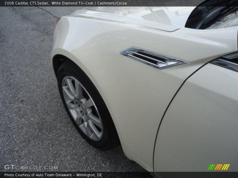 White Diamond Tri-Coat / Cashmere/Cocoa 2008 Cadillac CTS Sedan