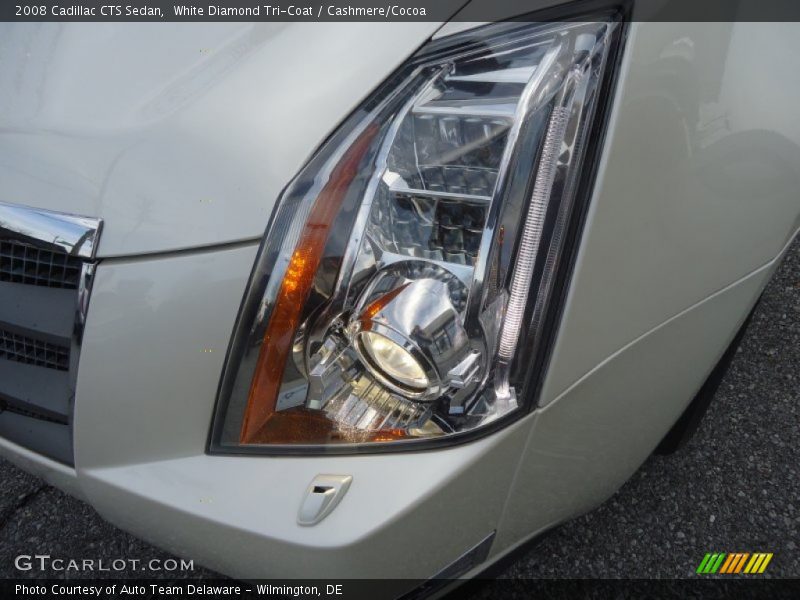 White Diamond Tri-Coat / Cashmere/Cocoa 2008 Cadillac CTS Sedan