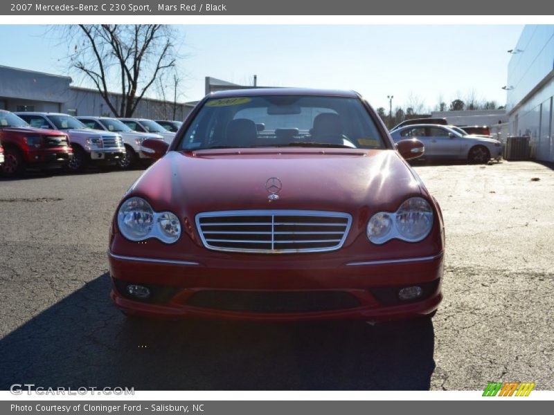 Mars Red / Black 2007 Mercedes-Benz C 230 Sport