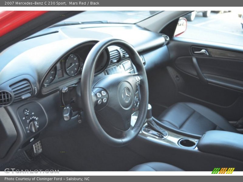 Mars Red / Black 2007 Mercedes-Benz C 230 Sport