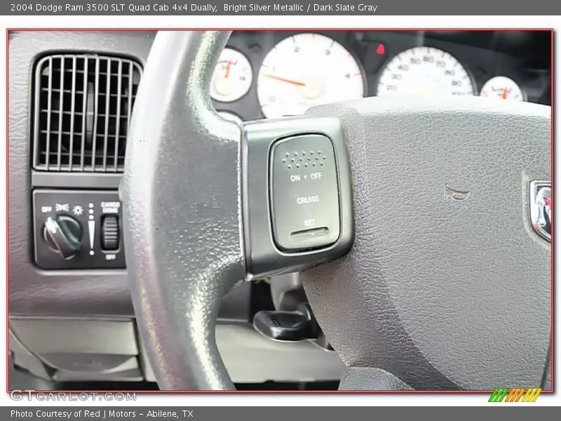 Bright Silver Metallic / Dark Slate Gray 2004 Dodge Ram 3500 SLT Quad Cab 4x4 Dually