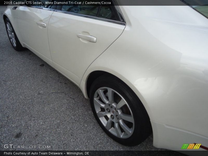 White Diamond Tri-Coat / Cashmere/Cocoa 2008 Cadillac CTS Sedan