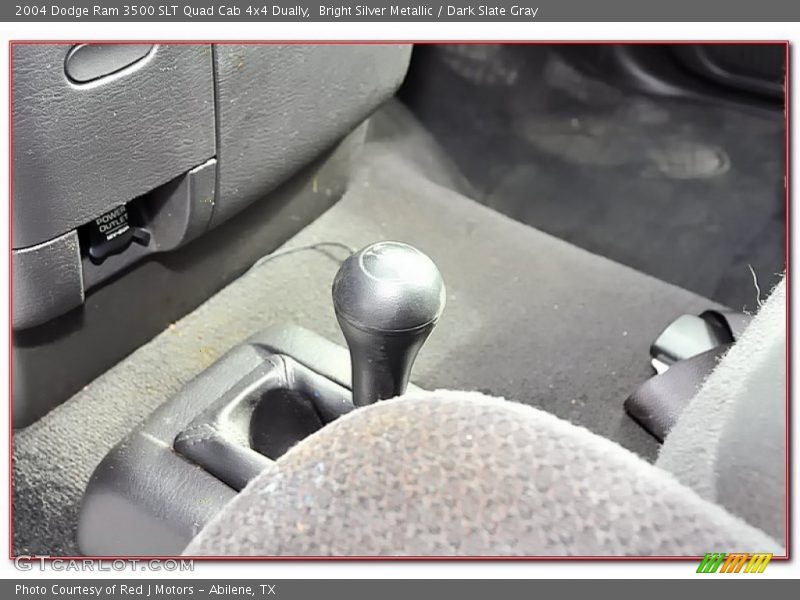 Bright Silver Metallic / Dark Slate Gray 2004 Dodge Ram 3500 SLT Quad Cab 4x4 Dually