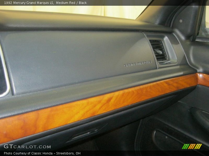 Medium Red / Black 1992 Mercury Grand Marquis LS