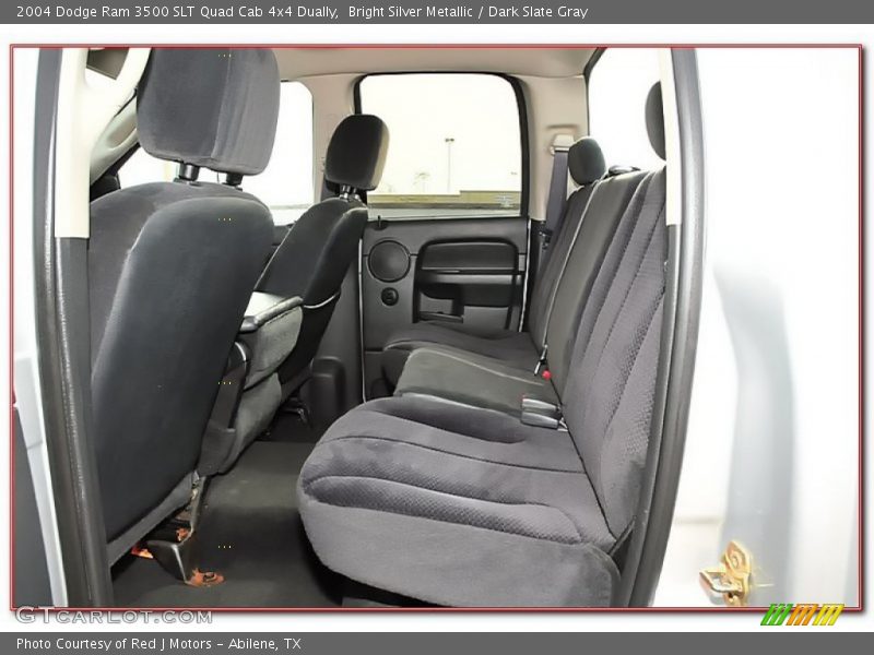 Bright Silver Metallic / Dark Slate Gray 2004 Dodge Ram 3500 SLT Quad Cab 4x4 Dually