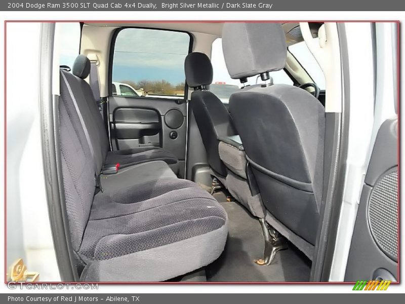 Bright Silver Metallic / Dark Slate Gray 2004 Dodge Ram 3500 SLT Quad Cab 4x4 Dually