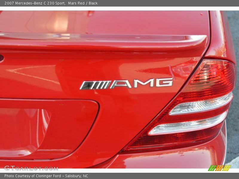 Mars Red / Black 2007 Mercedes-Benz C 230 Sport
