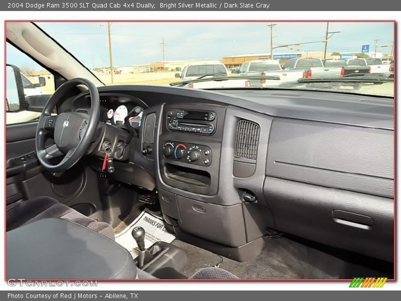 Bright Silver Metallic / Dark Slate Gray 2004 Dodge Ram 3500 SLT Quad Cab 4x4 Dually