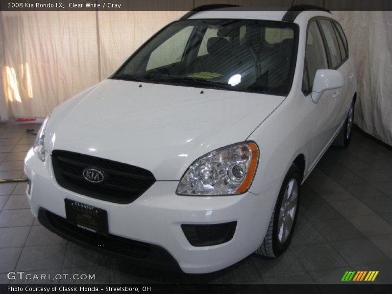 Clear White / Gray 2008 Kia Rondo LX