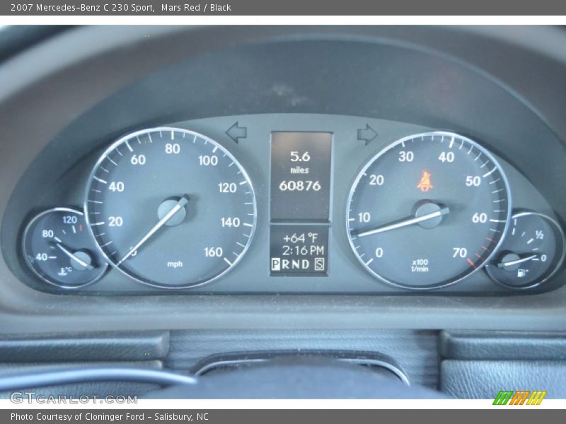 Mars Red / Black 2007 Mercedes-Benz C 230 Sport