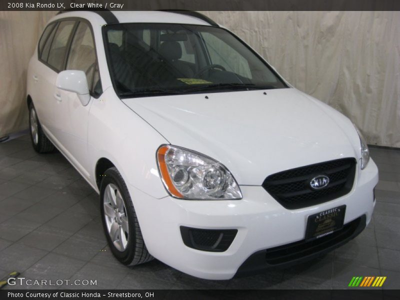 Clear White / Gray 2008 Kia Rondo LX
