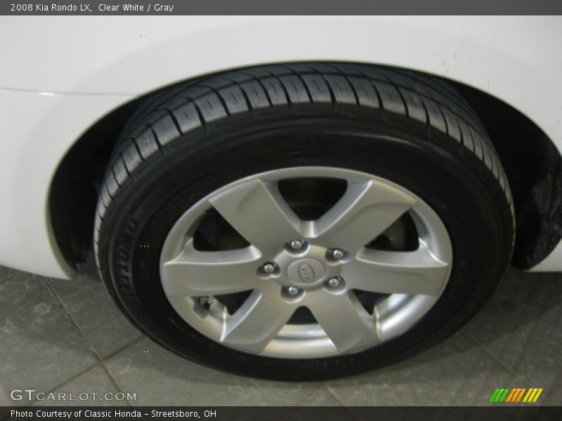 Clear White / Gray 2008 Kia Rondo LX