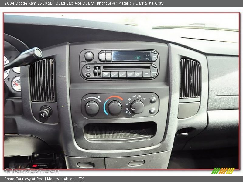 Bright Silver Metallic / Dark Slate Gray 2004 Dodge Ram 3500 SLT Quad Cab 4x4 Dually