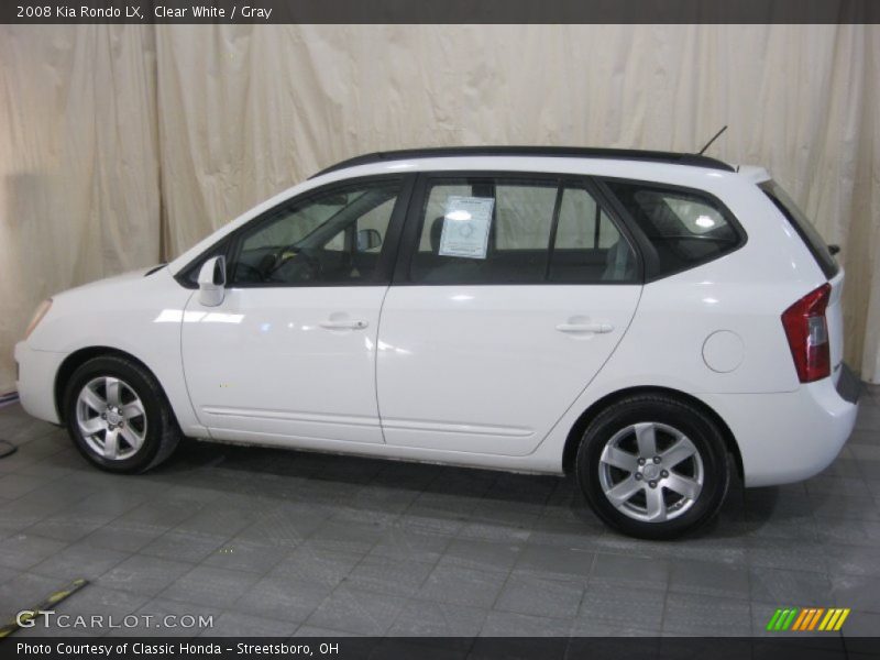 Clear White / Gray 2008 Kia Rondo LX