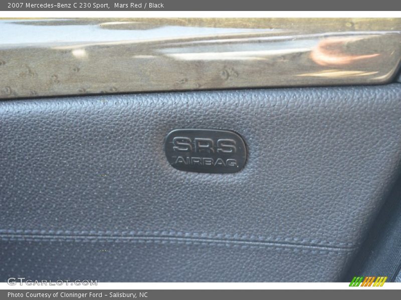 Mars Red / Black 2007 Mercedes-Benz C 230 Sport